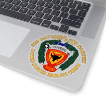 Load image into Gallery viewer, Kiss-Cut Stickers - USMC - 3rd Battalion, 4th Marines - The Bull