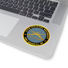 Load image into Gallery viewer, Kiss-Cut Stickers - Army - 25th Infantry Regiment - Fort Missoula, MT - Buffalo Soldiers w Inf Branch V1