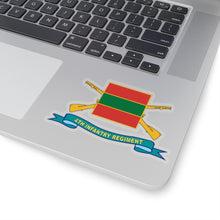 Load image into Gallery viewer, Kiss-Cut Stickers - Army - 4th Infantry Regiment - DUI w Br - Ribbon X 300