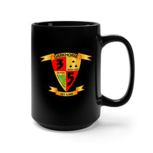Load image into Gallery viewer, Black Mug 15oz - USMC - 3rd Battalion, 5th Marines - DarkHorse wo Txt