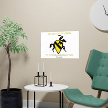Load image into Gallery viewer, Horizontal Matte Poster - 1st Cavalry Division, 1st Heavy Brigade Combat Team - Ironhorse X 300