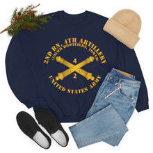 Load image into Gallery viewer, Unisex Heavy Blend Crewneck Sweatshirt - Army - 2nd Bn 4th Field Artillery Regt - 105mm w Arty Br