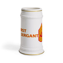 Load image into Gallery viewer, Beer Stein Mug - USMC - E8 - First Sergeant (1SG) X 300