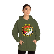 Load image into Gallery viewer, Unisex Heavy Blend Hooded Sweatshirt - Army - 3rd Armored Cavalry Regiment DUI - Red White - Blood and Steel