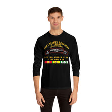 Load image into Gallery viewer, Unisex Classic Long Sleeve T-Shirt - Army - F Troop, 4th Cavalry, Hunter Killer Team, Vietnam War with Vietnam Service Ribbons