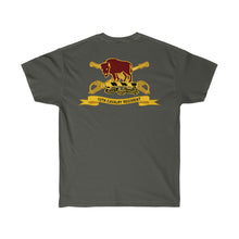 Load image into Gallery viewer, Unisex Ultra Cotton Tee - Army - 10th Cavalry Regiment w Br - Ribbon - Back Print