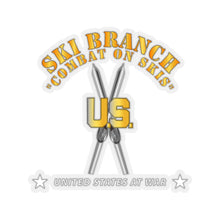 Load image into Gallery viewer, Kiss-Cut Stickers - Army - Ski Branch - Combat on Skis X 300