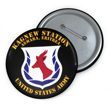 Load image into Gallery viewer, Custom Pin Buttons - Army - Kagnew Station - Asmara, Eritrea