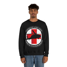 Load image into Gallery viewer, Unisex Heavy Blend Crewneck Sweatshirt - Army MEDEVAC Critical Care Flight Paramedics V1