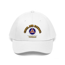 Load image into Gallery viewer, Twill Hat - CAP - Civil Air Patrol Veteran - Hat - Direct to Garment (DTG) - Printed