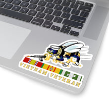 Load image into Gallery viewer, Kiss-Cut Stickers - Navy - Seabee - Bee Only w VN SVC wo DS V1