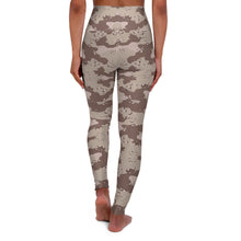 Load image into Gallery viewer, High Waisted Yoga Leggings - Military Chocolate Chip Desert Camouflage