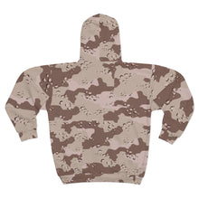 Load image into Gallery viewer, AOP Unisex Zip Hoodie - Military Chocolate Chip Desert Camouflage