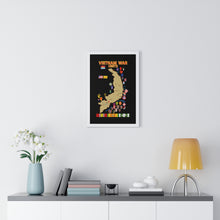 Load image into Gallery viewer, Premium Framed Vertical Poster - Map - Vietnam Units - 3 wo DS - Black