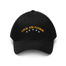 Load image into Gallery viewer, Twill Hat - CAP - Civil Air Patrol w Silver Stars - Hat - Direct to Garment (DTG) - Printed