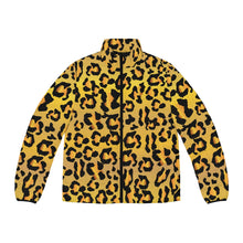 Load image into Gallery viewer, Men's Puffer Jacket (AOP) - Leopard Spots