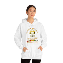 Load image into Gallery viewer, Unisex Heavy Blend Hooded Sweatshirt - Army - Jumping Mustangs w DUI - ABN Basic - 1st Bn 8th Cav w VN