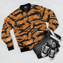 Load image into Gallery viewer, Men's AOP Bomber Jacket - Vietnam Tiger Stripe Orange X 300