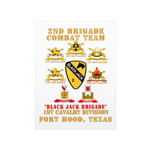 Load image into Gallery viewer, Premium Matte vertical posters - Army - 2nd BCT, 1st Cav Division - BlackJack - All Sub Units w Ribbon X 300