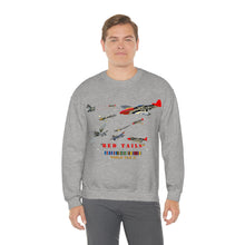 Load image into Gallery viewer, Unisex Heavy Blend Crewneck Sweatshirt - Army - AAC - 332nd Fighter Group - Red Tails - At War