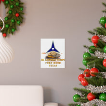 Load image into Gallery viewer, Premium Matte vertical posters - Army - III Armored Corps - M1A1 - M2 Bradely Firing - Fort Hood Texas X 300