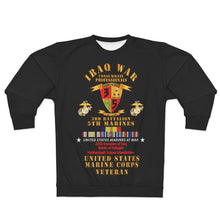 Load image into Gallery viewer, AOP Unisex Sweatshirt - USMC - Iraq War Veteran - 3rd Bn, 5th Marines w CAR IRAQ SVC