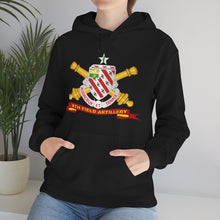 Load image into Gallery viewer, Unisex Heavy Blend Hooded Sweatshirt - Army - 8th Field Artillery w Br - Ribbon