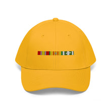Load image into Gallery viewer, Vietnam War Service Ribbon Bar - Unisex Twill Hat - Direct to Garment (DTG) Printed