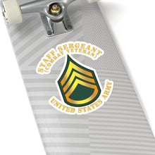 Load image into Gallery viewer, Kiss-Cut Stickers - Army - Staff Sergeant - SSG - Combat Veteran