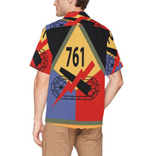 Load image into Gallery viewer, AOP Shirt - Army - 761st Tank Battalion SSI w Name Tape Men's All Over Print Hawaiian Shirt With Chest Pocket(ModelT58)