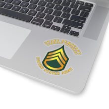 Load image into Gallery viewer, Kiss-Cut Stickers - Army - Staff Sergeant - SSG - Combat Veteran