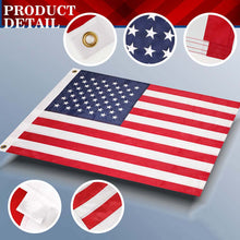 Load image into Gallery viewer, US Flag with Embroidered Stars (Made in the USA)