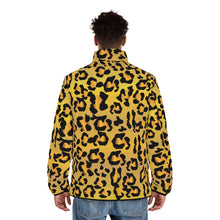 Load image into Gallery viewer, Men's Puffer Jacket (AOP) - Leopard Spots