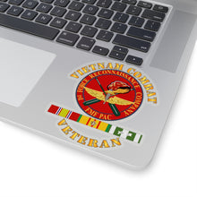 Load image into Gallery viewer, Kiss-Cut Stickers - USMC - Vietnam Combat Veteran - 1st Force Recon Co w VN SVC
