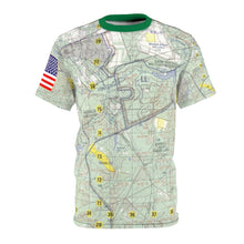 Load image into Gallery viewer, AOP - Camp Mackall, NC - Tactical Map - with US Flag (Forward)