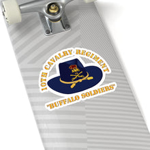 Load image into Gallery viewer, Kiss-Cut Stickers - Army - 10th Cavalry Regiment w Cav - Buffalo Soldiers