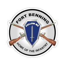 Load image into Gallery viewer, Kiss-Cut Stickers - Army - Fort Benning, GA - Home of the Infantry