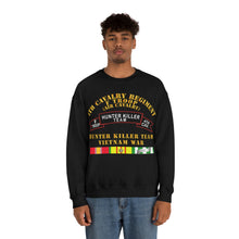 Load image into Gallery viewer, Unisex Heavy Blend Crewneck Sweatshirt - Army - F Troop, 4th Cavalry, Hunter Killer Team, Vietnam War with Vietnam Service Ribbons