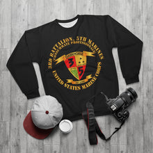 Load image into Gallery viewer, AOP Unisex Sweatshirt - USMC - 3rd Battalion, 5th Marines - Dark Horse