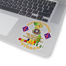 Load image into Gallery viewer, Kiss-Cut Stickers - USMC - Vietnam Combat Vet w 3rd Bn - 1st Marines - 1st Marine Regt w CAR VN SVC