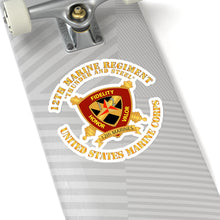 Load image into Gallery viewer, Kiss-Cut Stickers - USMC - 12th Marine Regiment - Thunder and Steel