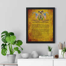 Load image into Gallery viewer, Premium Framed Vertical Poster - Emancipation Proclamation - January 1, 1863