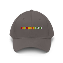 Load image into Gallery viewer, Vietnam War Service Ribbon Bar - Unisex Twill Hat - Direct to Garment (DTG) Printed