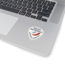 Load image into Gallery viewer, Kiss-Cut Stickers - Police Nationale France Police Patch Blanc