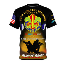 Load image into Gallery viewer, AOP - Army - 29th Infantry Division (Light), "The Blue and Gray", USAR - Always Ready