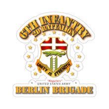 Load image into Gallery viewer, Kiss-Cut Stickers - Army - 2nd Battalion 6th Infantry - Berlin Brigade