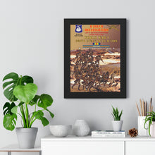 Load image into Gallery viewer, Framed Vertical Poster - Army - 369th Infantry Regiment "Harlem Hellfighters", World War I, "Let's Go Hellfighters, Over the Top"