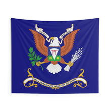 Load image into Gallery viewer, Indoor Wall Tapestries - 511th Parachute Infantry Regiment - STRENGTH FROM ABOVE - Regimental Colors Tapestry