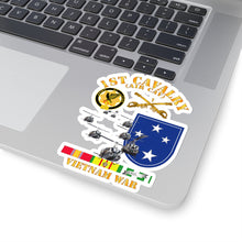 Load image into Gallery viewer, Kiss-Cut Stickers - Army - 1st Cavalry (Air-Cav) - 23rd Infantry Division w SVC