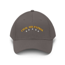 Load image into Gallery viewer, Twill Hat - CAP - Civil Air Patrol w Silver Stars - Hat - Direct to Garment (DTG) - Printed